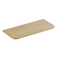 Badset OLIVA BLANCA 2-teilig 100cm | mit Aufsatzbecken oval 
