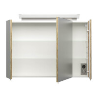 Spiegelschrank CALLEGOS 90cm 3-türig sonoma-eiche LAGER