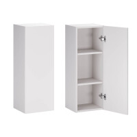 Hochschrank OLIVA BLANCA 160cm hoch | 2 Türen & Reg