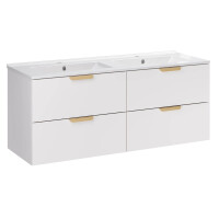 Badset OLIVA BLANCA 4-teilig 120cm | Spiegel & Hochschra