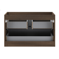 Badset VILLA ELEGANCE 2-teilig 80cm | mit LED-Spiegel | waln