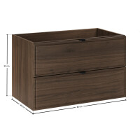 Badset VILLA ELEGANCE 3-teilig 80cm | Hochschrank & Spie