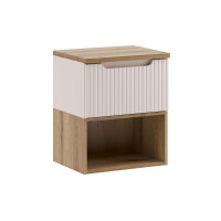Waschtisch ILUNA Cash 50cm mit Oberplatte oak ohne Becken| k