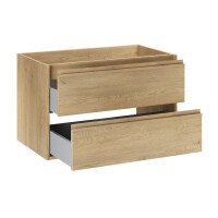 Badset VANDA CREMONA 3-teilig 80cm | mit Spiegelschrank | cr