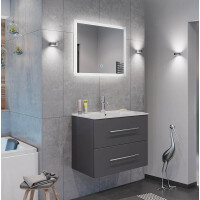 KUBOA Badset 70cm Grafit Seidenmatt mit  gallery