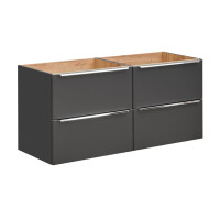 Doppelwaschtisch CAPRI 120cm | mit 2 Aufsatzbecken blk | sch