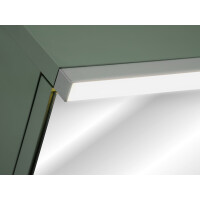 VERDANO Spiegelschrank 100cm | 2-türig + LED-Ansatz 20c
