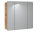 ARUBA 3-teilige Badkombination 80cm | Waschplatz, Spiegelschrank & Hochschrank | eiche - weiß-hochglanz