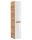 ARUBA 3-teilige Badkombination 60cm | Waschtisch, Hoch- & Spiegelschrank | eiche - weiß-hochglanz