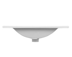 Badezimmer Waschplatz ARUBA 60cm | mit Einbaubecken weiß | goldeiche