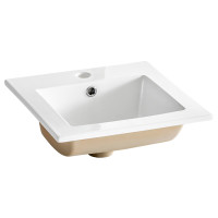 Badezimmer Waschplatz ARUBA 40cm | mit Einbaubecken wei&szli