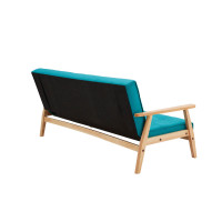 Schlafsofa Skandinavisch 190cm | Massivholz mit Strukturstof