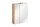 Badezimmer SET CAPRI 140cm 3-tlg.  | Waschtisch, Hoch- und Spiegelschrank | schwarz-goldeiche