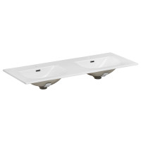 Bad-Set CAPRI 120cm 4-tlg. | Einbau-Becken Keramik | wei&szl
