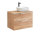 Badezimmer Waschplatz CAPRI 80cm | Oak Aufsatzbecken weiß | goldeiche
