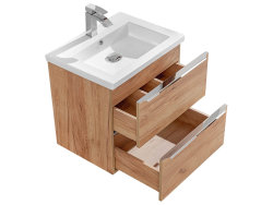 Badezimmer Waschplatz CAPRI 60cm | Einbau-Becken Keramik | goldeiche