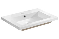 Badezimmer Waschplatz CAPRI 60cm | Einbau-Becken Keramik | goldeiche