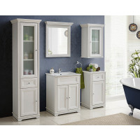 Badezimmer Wandspiegel Palazé 65cm | mit Rahmen | wei