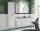 Waschplatz HABANA 120cm | mit 2x Aufsatzbecken & 4 Schubladen | weiß matt