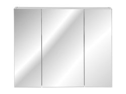 Spiegelschrank HABANA 100cm | 3-türig mit 9 Fächern | weiß