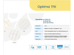 MSA Optima TFK Star Taschenfederkernmatratze | H2 - Körpergewicht 60 - 80kg 90 x 200cm