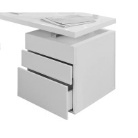 Schreibtisch Homeoffice Whiteline | 160cm | weiß-hochg