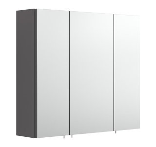 Badezimmer Spiegelschrank 3-türig | 68cm breit anthrazit