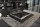 Polsterbett Flat Black 200cm | inkl. Nachtkonsolen | Kunstleder schwarz 332 x 244cm (200cm Matratze)