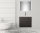Badmöbel Set Carpo 60cm | Waschplatz mit LED Spiegel | anthrazit seidenglanz