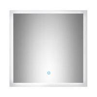 Badezimmer LED Spiegel 60x54 cm mit Touch Bedienung