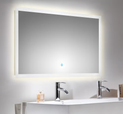 Badezimmer LED Spiegel 120x65 cm mit Touch Bedienung
