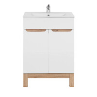 Badezimmer Stand-Waschplatz Kalli 60cm | inkl. Waschbecken |