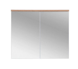 Badezimmer Spiegelschrank Kalli 2-türig 80cm | weiss...