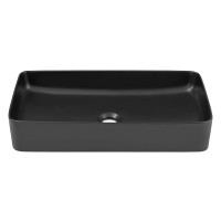 Aufsatz-Waschbecken EDGE BLACK 61cm | Ke gallery