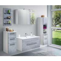 Waschplatz VITENA 100cm breit | Waschtisch mit Keramikbecken
