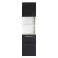 Badezimmer Hochschrank VITENA 135cm | 2 Türen + 1 Schub