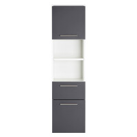 Badezimmer Hochschrank VITENA 135cm | 2 Türen + 1 Schub