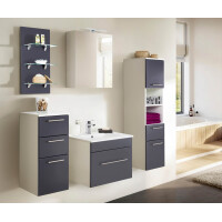 Badezimmer Hochschrank VITENA 135cm | 2 Türen + 1 Schub