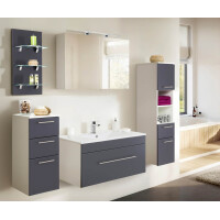 Badezimmer Hochschrank VITENA 135cm | 2 Türen + 1 Schub