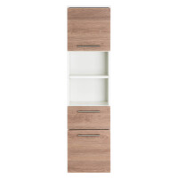 Badezimmer Hochschrank VITENA 135cm | 2 Türen + 1 Schub