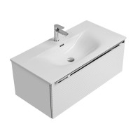 Einbau-Waschbecken "White Rose" 90cm | Keramik | w