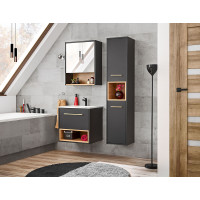 Spiegelschrank Badspiegel BORNEO | Cosmos-grau - Artisan-eic