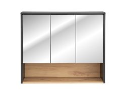 Spiegelschrank Badspiegel BORNEO | Cosmos-grau - Artisan-eiche | 80cm