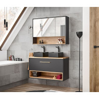 Spiegelschrank Badspiegel BORNEO | Cosmos-grau - Artisan-eic