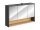 Spiegelschrank Badspiegel BORNEO | Cosmos-grau - Artisan-eiche | 120cm LED lang