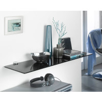 Glasregal aus Sicherheitsglas ESG rot 80cm 5