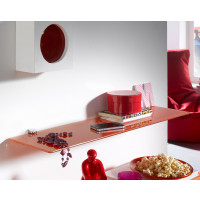 Glasregal aus Sicherheitsglas ESG grau 80cm 5
