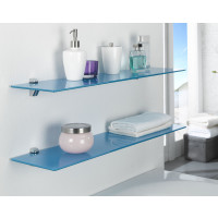 Glasregal aus Sicherheitsglas ESG grau 90cm 3