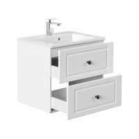 Badset KAMPARA 4-teilig 60cm breit | Landhaus-Stil | wei&szl