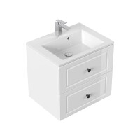 Badset KAMPARA 4-teilig 60cm breit | Landhaus-Stil | wei&szl
